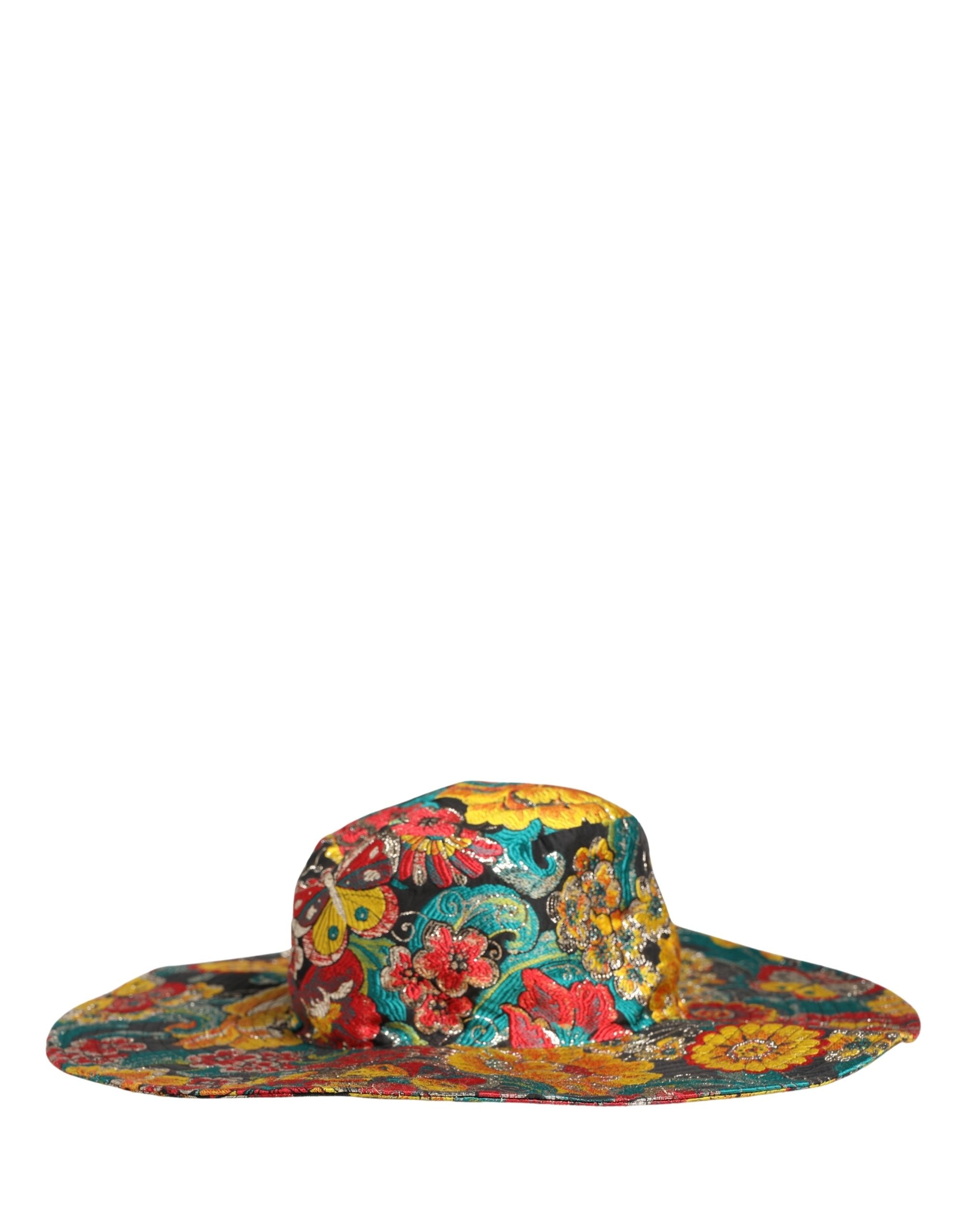 Dolce & Gabbana Herren Multicolor Brokat Fischerhut Capello-3