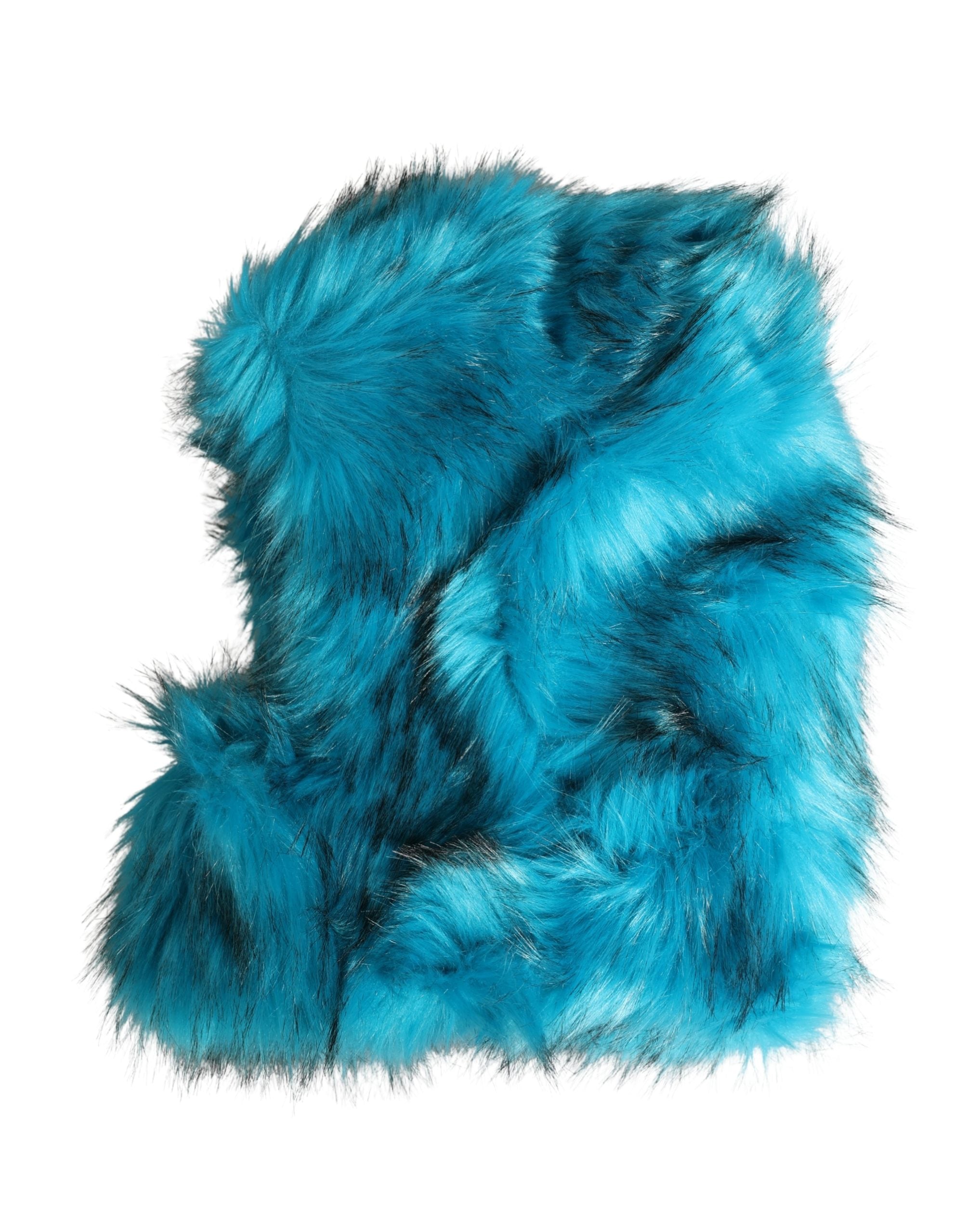 Dolce & Gabbana Blue Modacrylic Fur Women's Bucket Hat-1