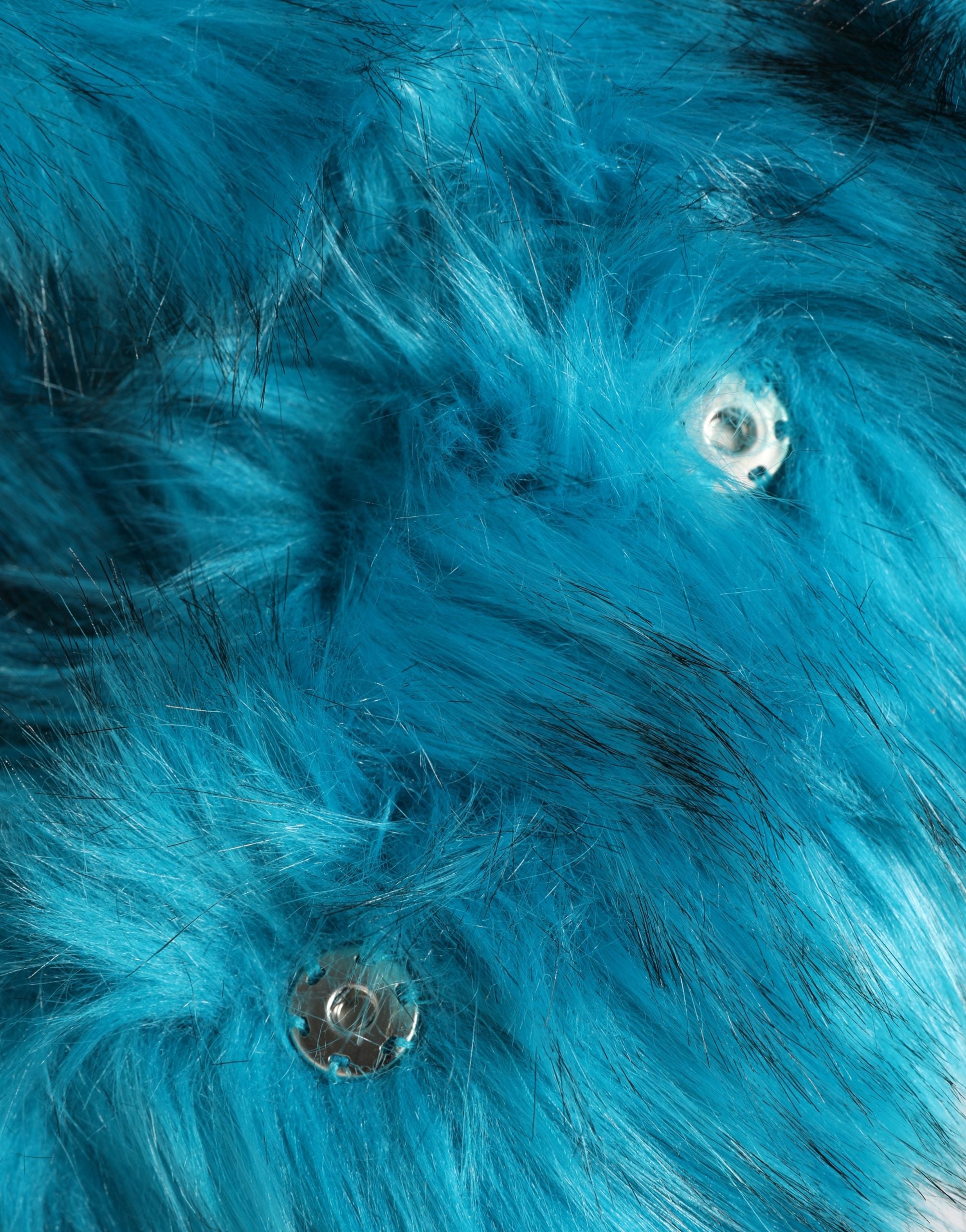 Dolce & Gabbana Blue Modacrylic Fur Women's Bucket Hat-4