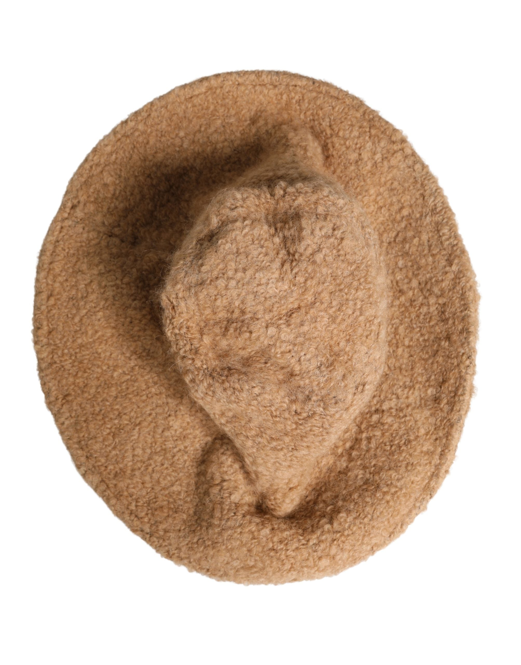 Dolce & Gabbana Beige Virgin Wool Fur Women's Knitted Hat-5