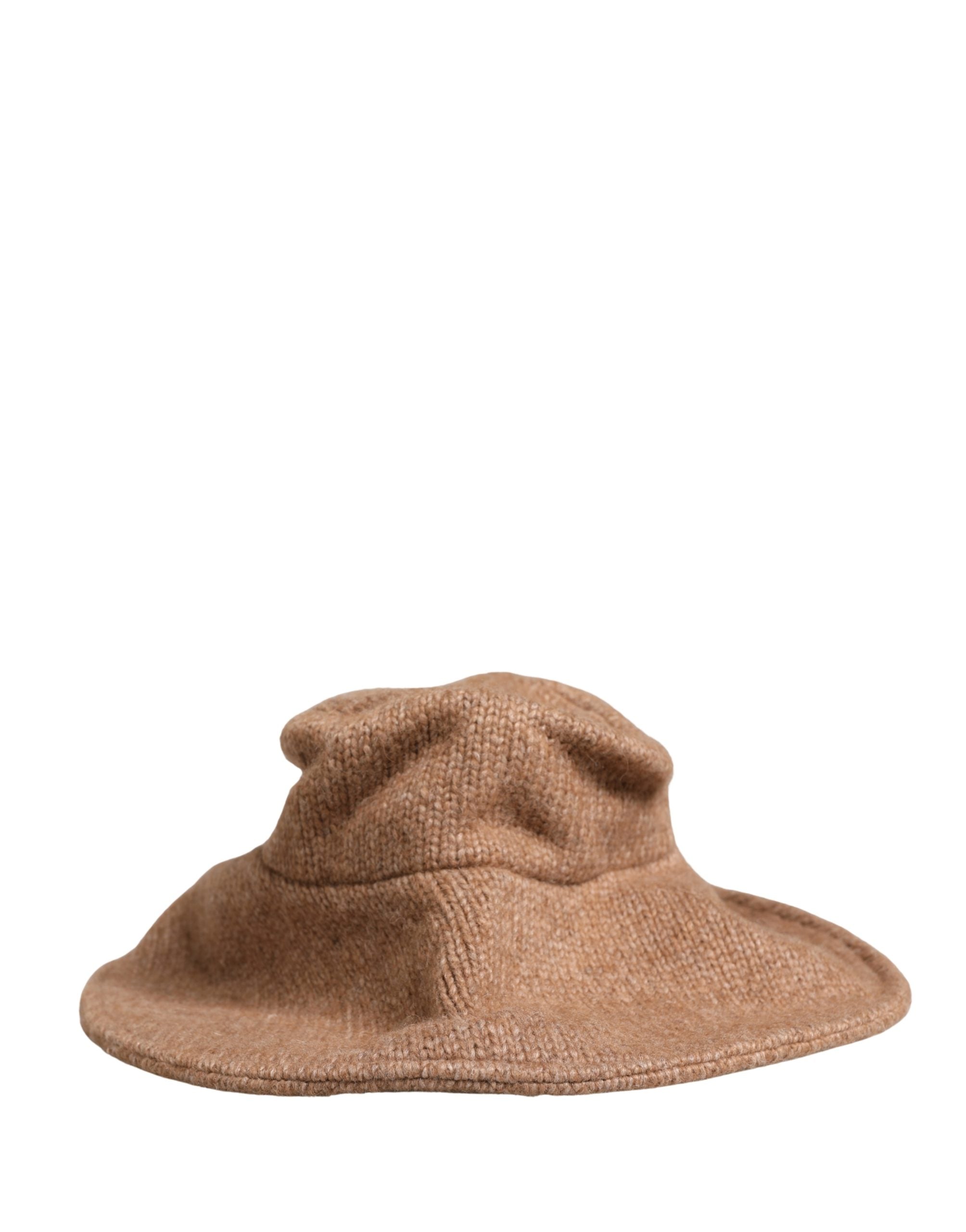 Dolce & Gabbana Women's Brown Alpaca Wool Knit Beanie