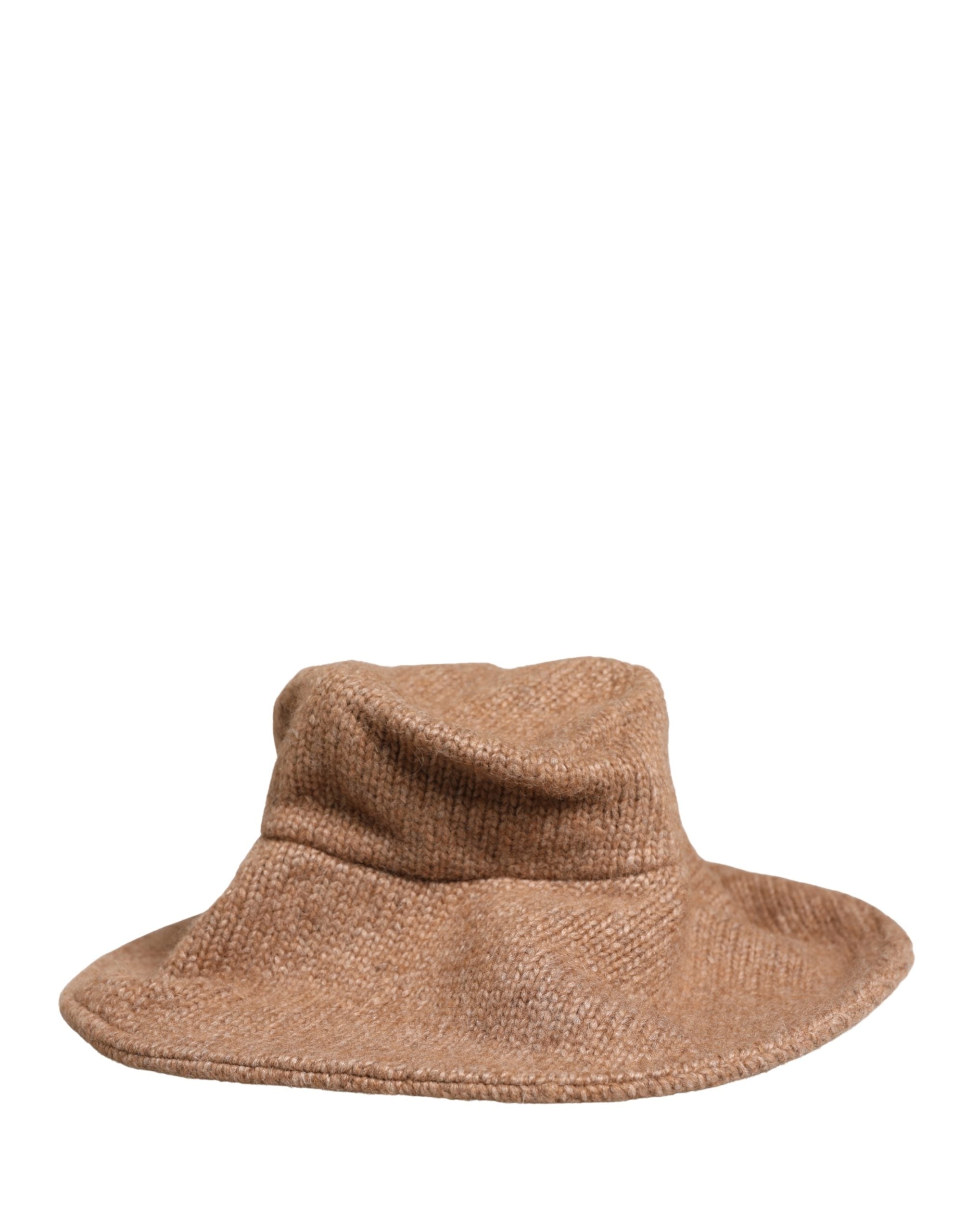 Dolce & Gabbana Women's Brown Alpaca Wool Knit Beanie-3