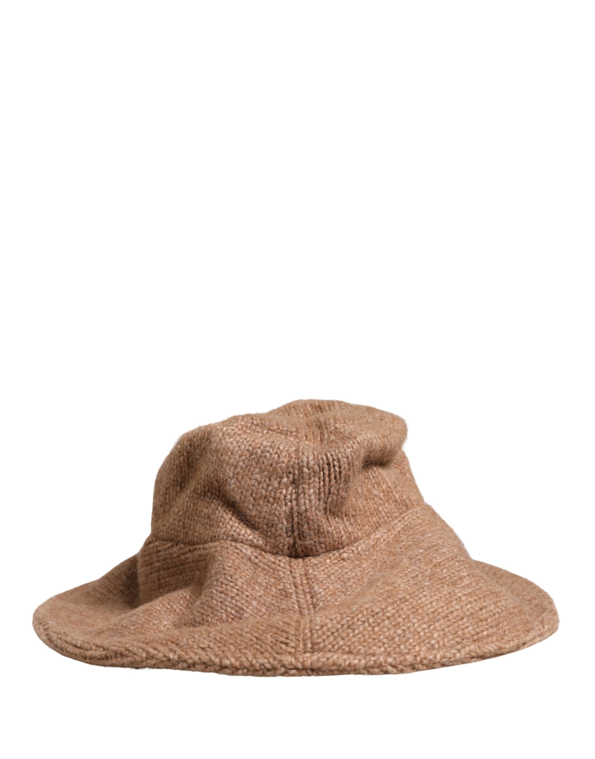 Dolce & Gabbana Women's Brown Alpaca Wool Knit Beanie-4