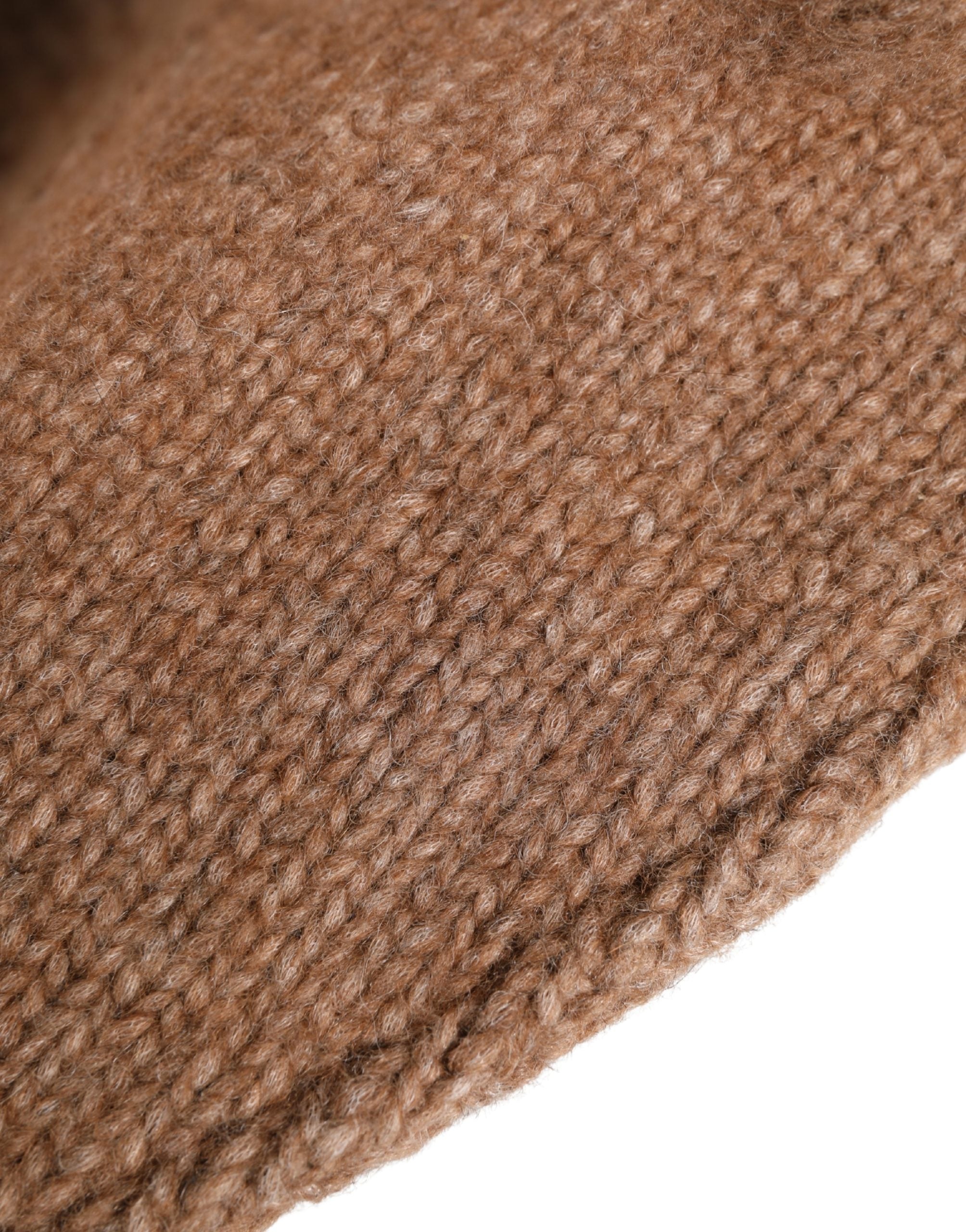 Dolce & Gabbana Women's Brown Alpaca Wool Knit Beanie-7