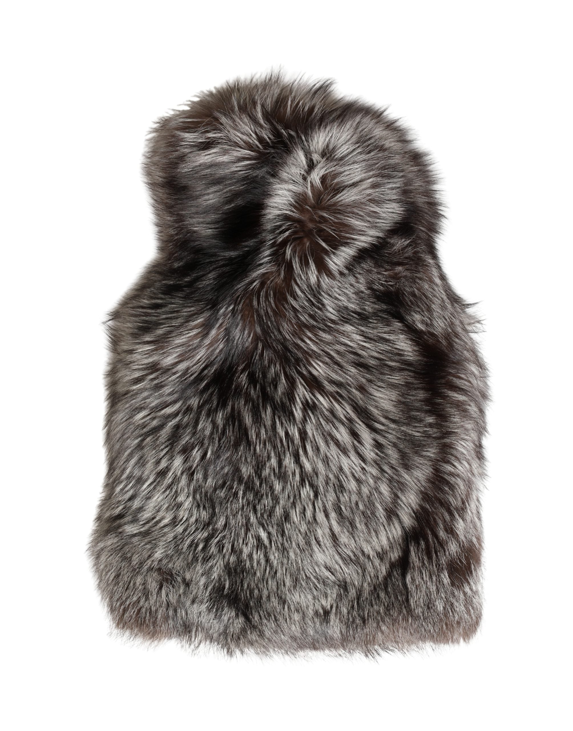 Dolce & Gabbana Brown Faux Fur Full Head Wrap Capello Hat-3