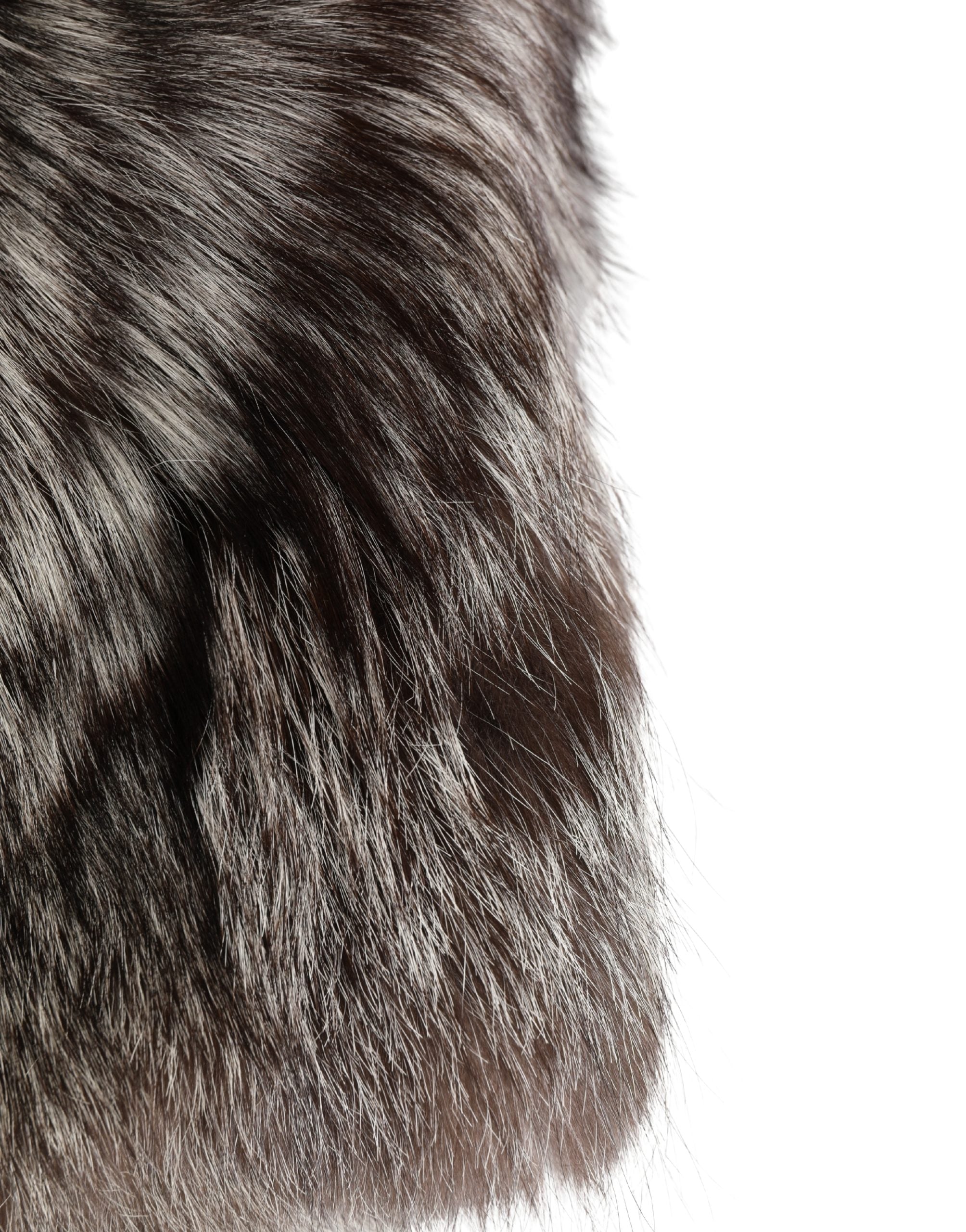 Dolce & Gabbana Brown Faux Fur Full Head Wrap Capello Hat-4