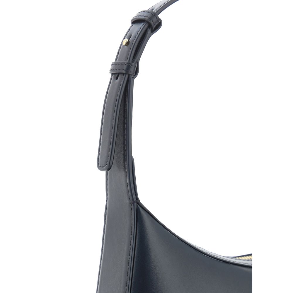Dolce & Gabbana Schwarze Kalbsleder Bos Taurus Schultertasche-4
