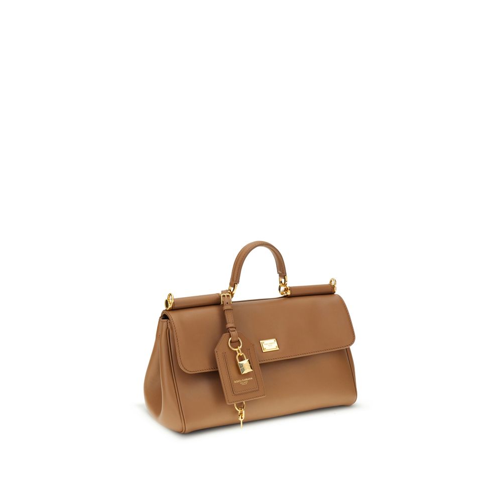 Dolce & Gabbana Beige Calf Leather Bos Taurus Handbag-2