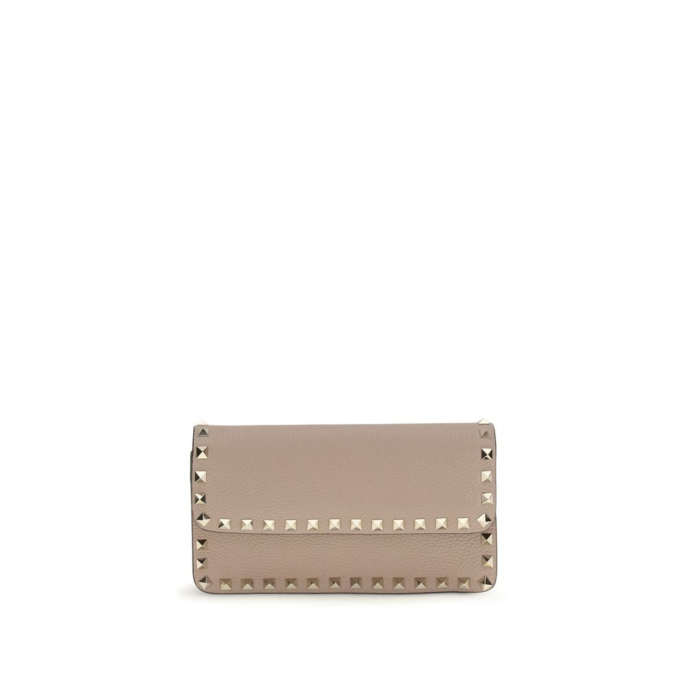 Valentino Garavani Beige Calfskin Bos Taurus Wallet-1