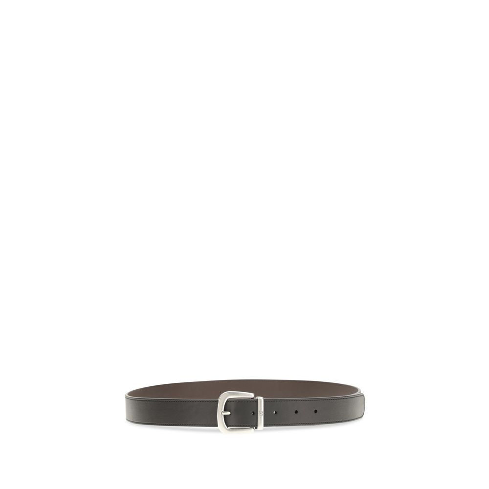 Valentino Garavani Black Calfskin Bos Taurus Regular Belt-2