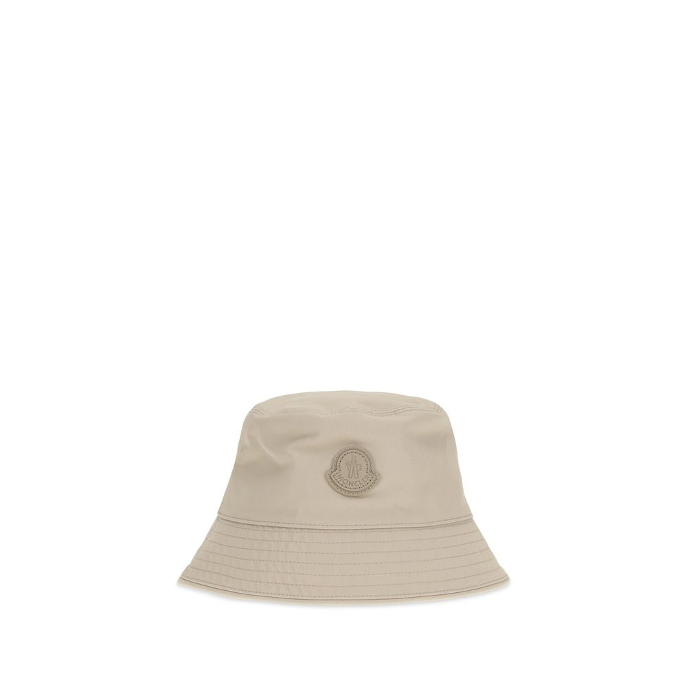 Moncler Beige Baumwoll-Eimerhut