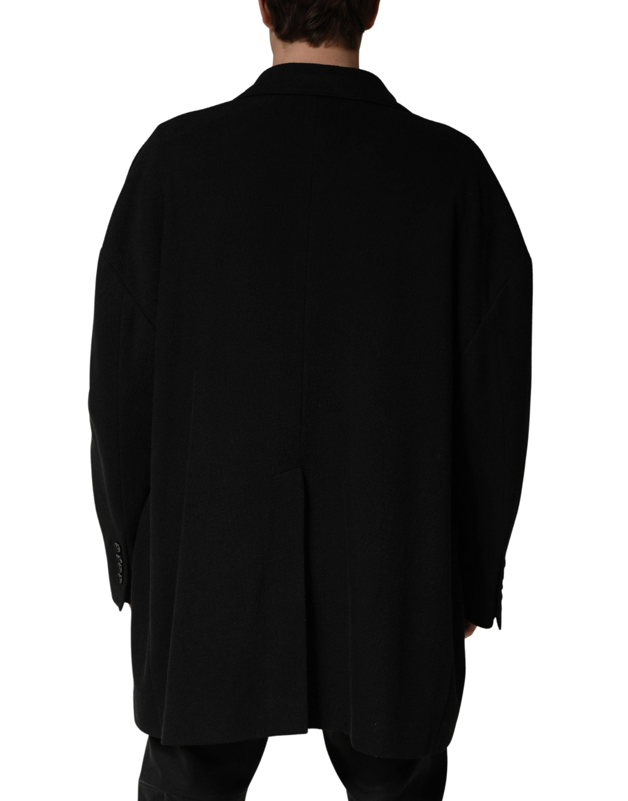 Dolce & Gabbana Black Double-Breasted 2-Button Suit Jacket-4