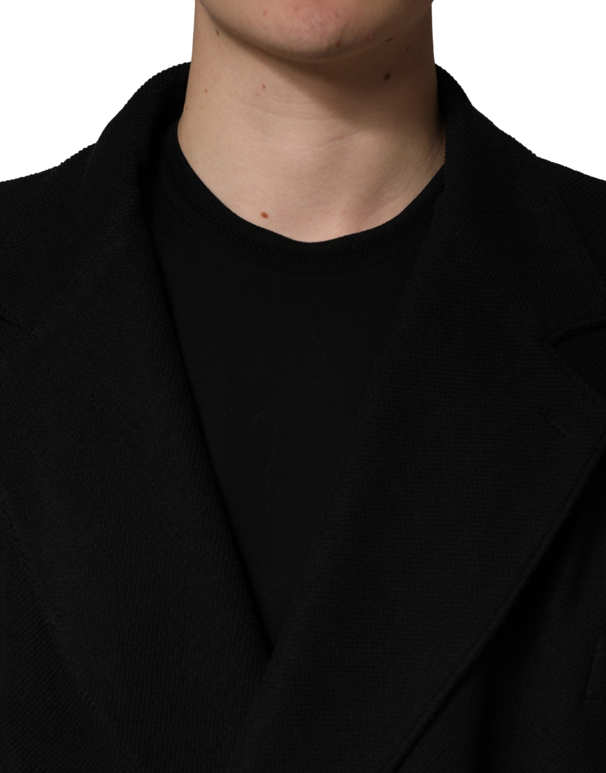 Dolce & Gabbana Black Double-Breasted 2-Button Suit Jacket-5