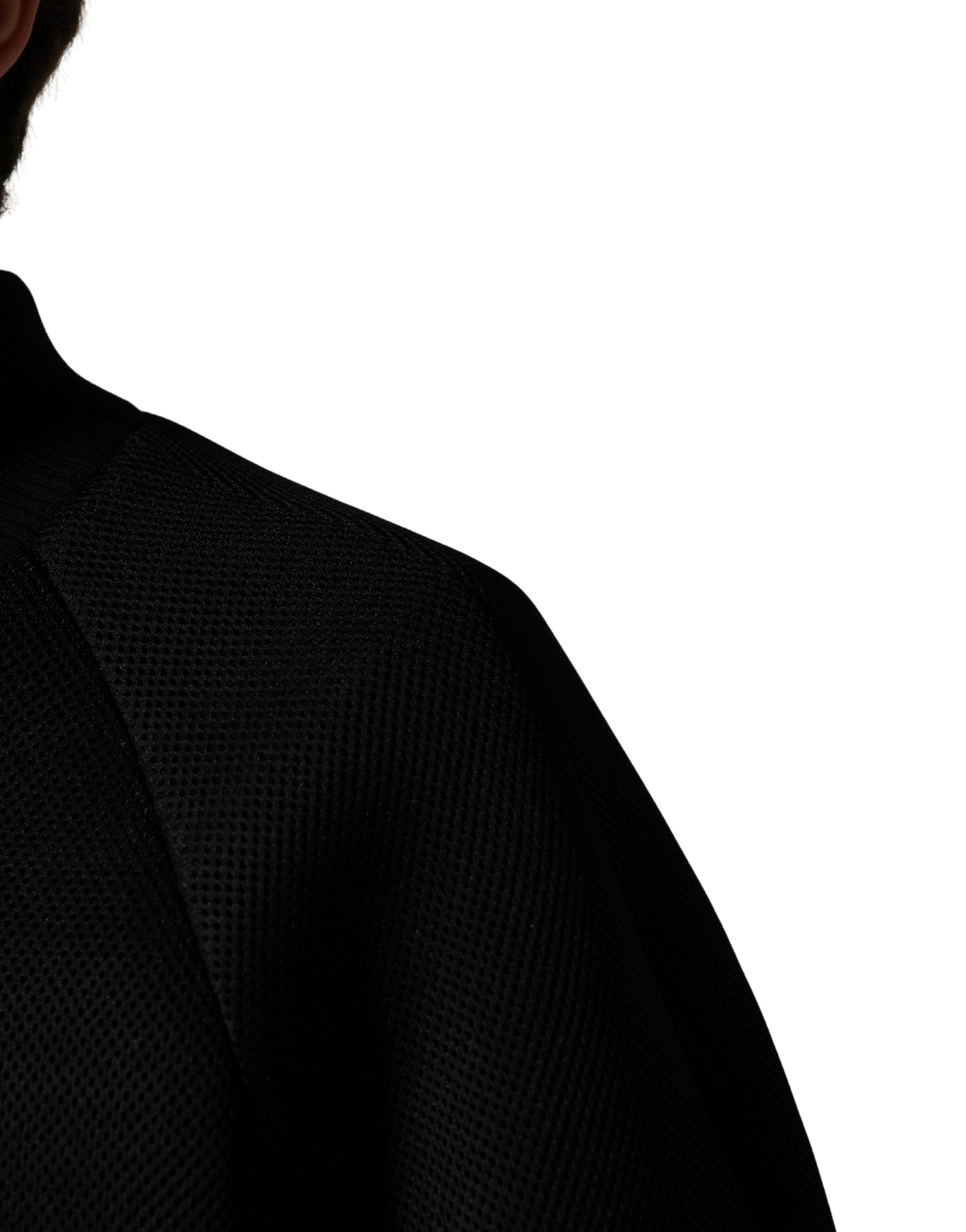 Dolce & Gabbana Men's Black Nylon Bomber Jacket with Full Zip-6