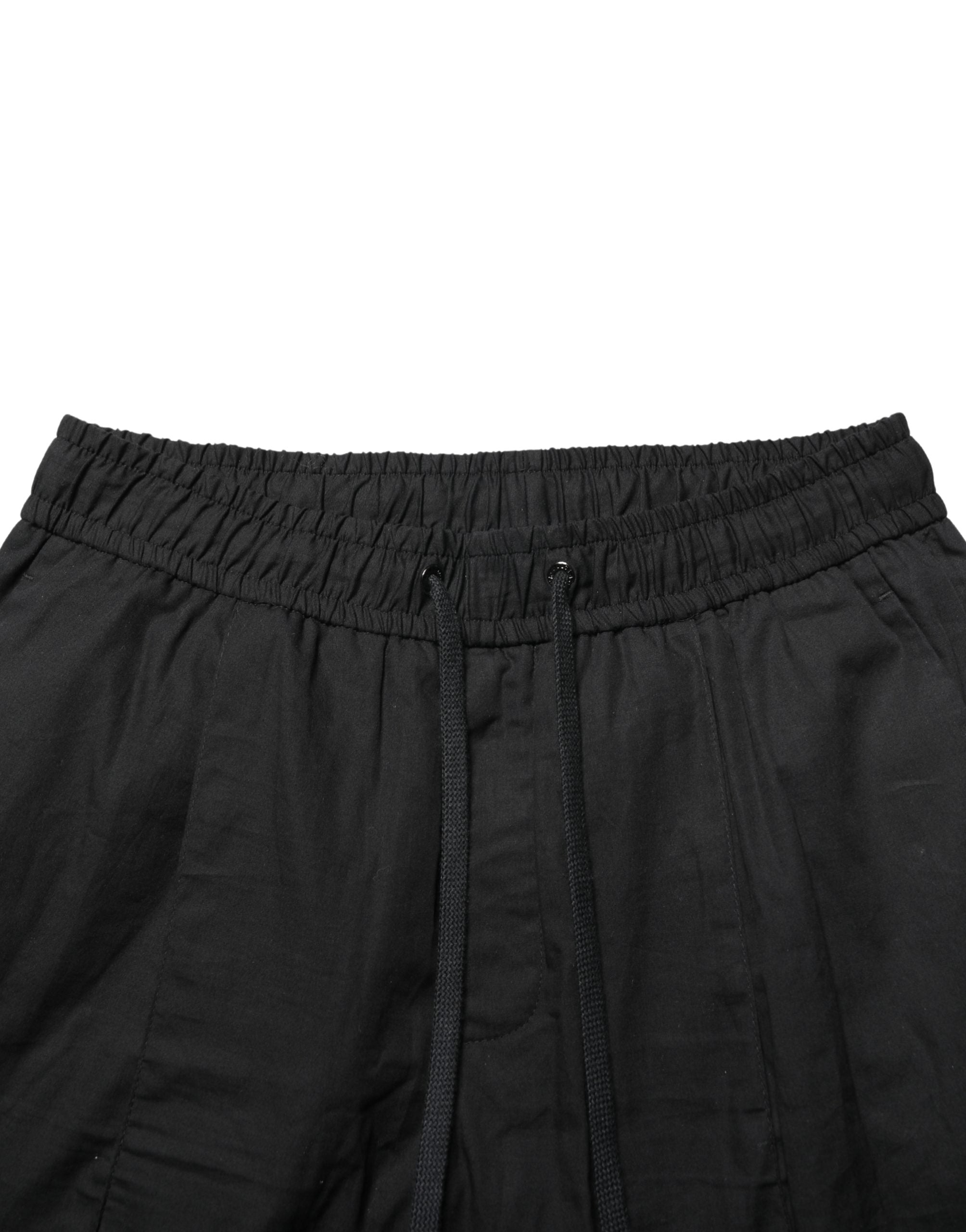 Dolce & Gabbana Black Cotton Skinny Men's Joggers-5