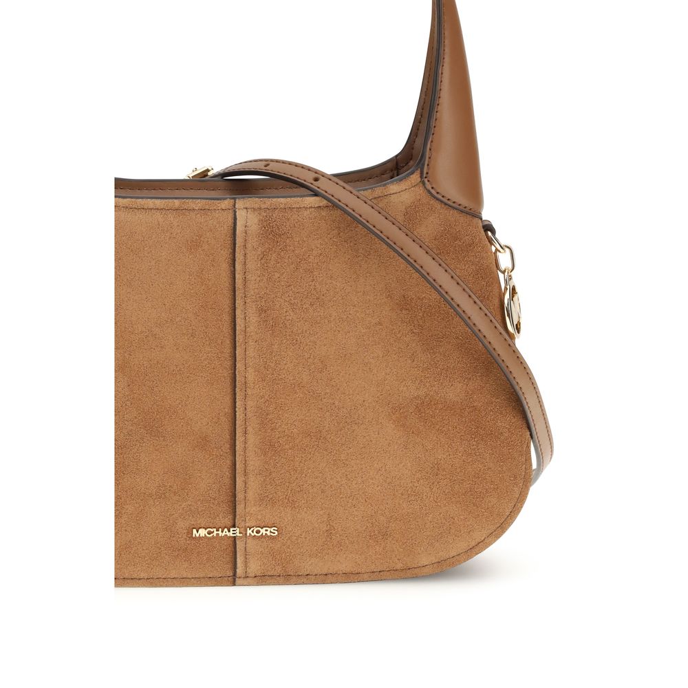 Michael Kors Beige Calf Leather Bos Taurus Shoulder Bag-4