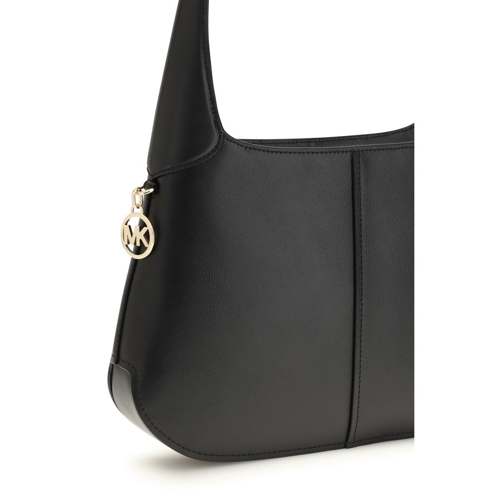 Michael Kors Black Bos Taurus Calfskin Shoulder Bag-4