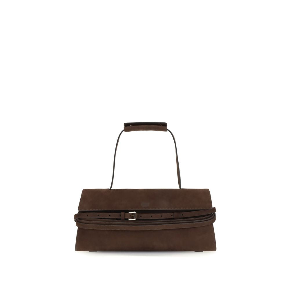 Moschino Brown Calfskin Bos Taurus Shoulder Bag-1