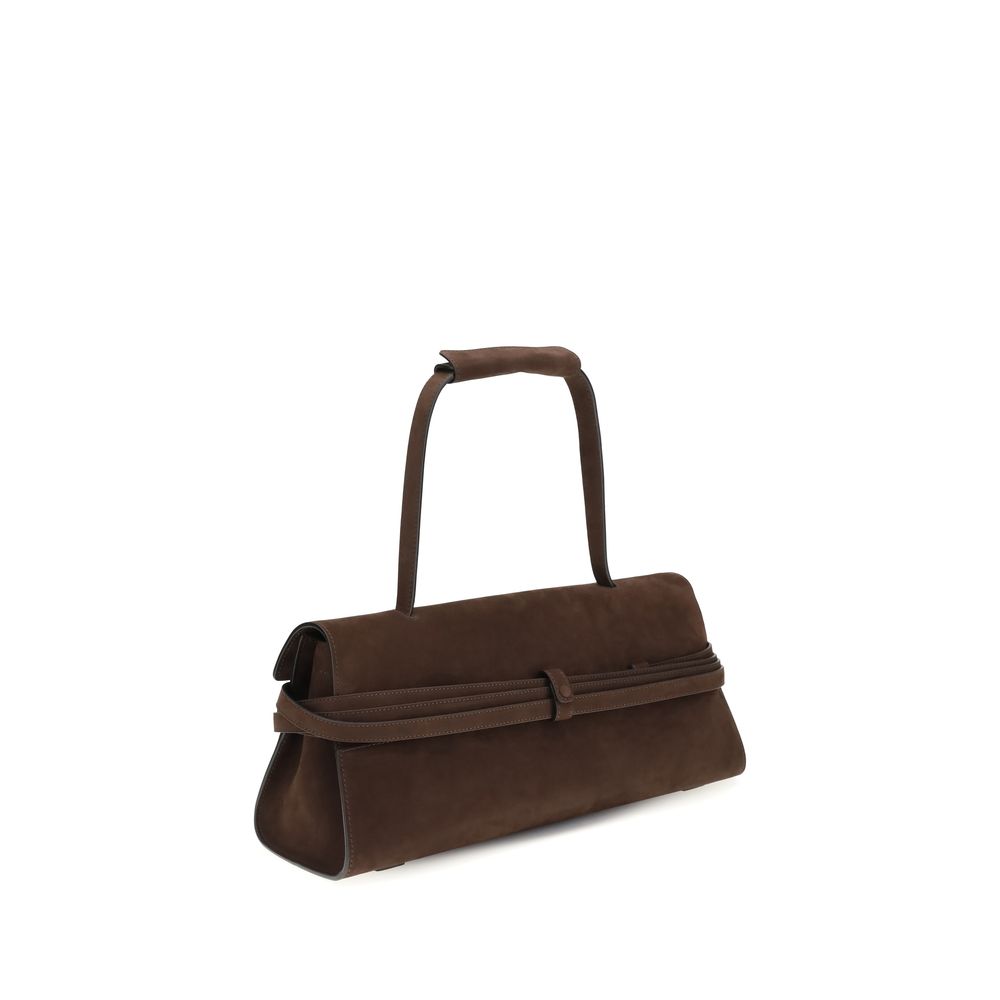 Moschino Brown Calfskin Bos Taurus Shoulder Bag-3