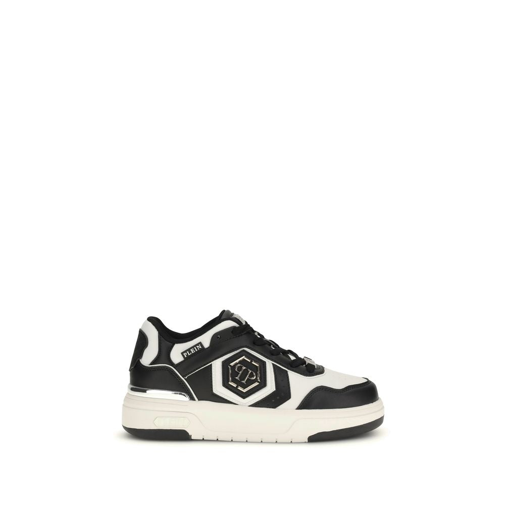 Philipp Plein Black Bos Taurus Calfskin Sneakers-1