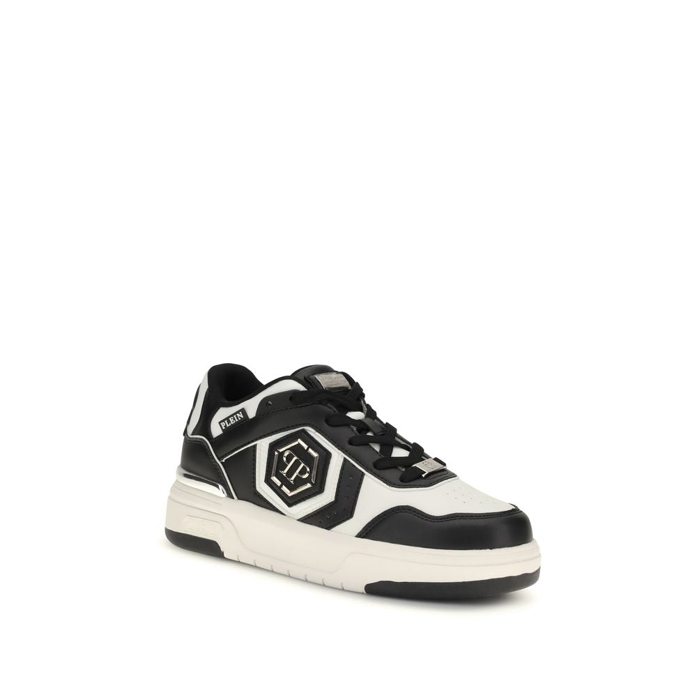 Philipp Plein Black Bos Taurus Calfskin Sneakers-2