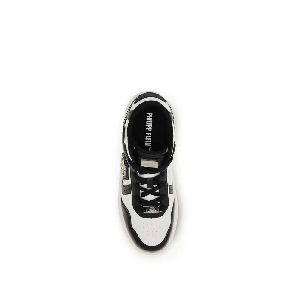Philipp Plein Black Bos Taurus Calfskin Sneakers-4