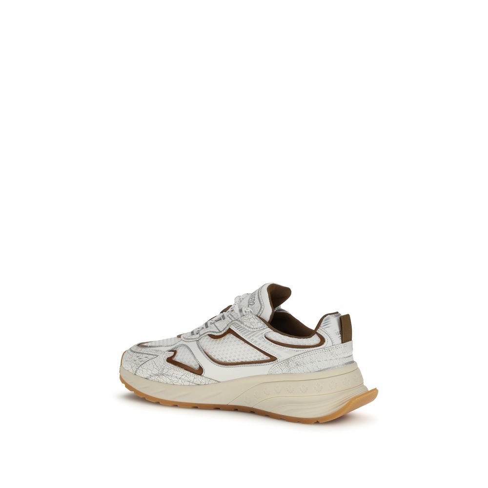 Dsquared² Weiße Bos Taurus Kalbsleder Athletic Sneaker-3
