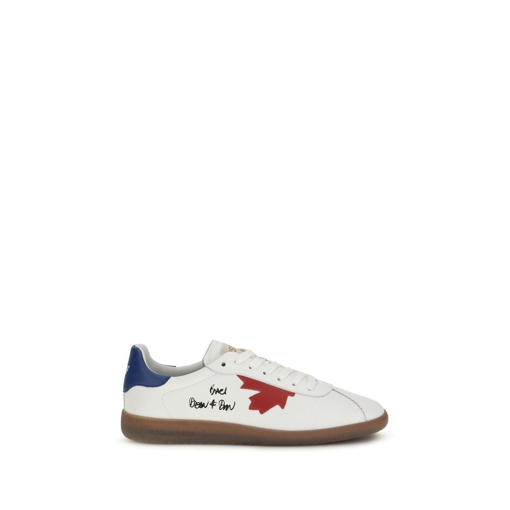 Dsquared² Weiße Kalbsleder Bos Taurus Chunky Sneaker-1