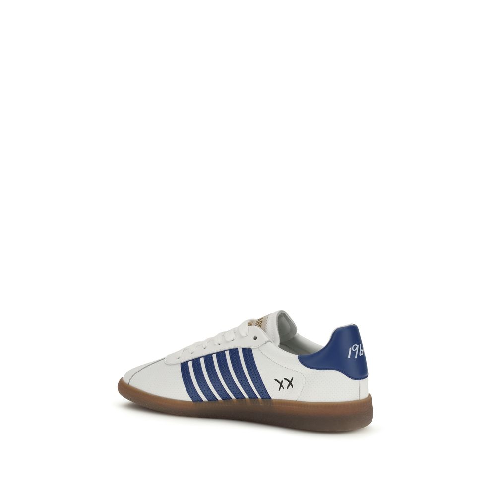 Dsquared² Weiße Kalbsleder Bos Taurus Chunky Sneaker-3