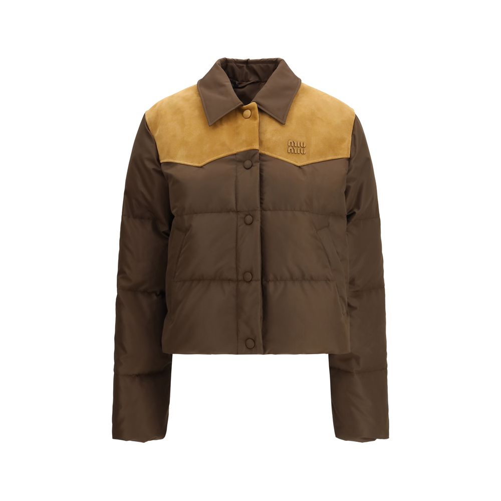 Miu Miu Braune Kleidung aus recyceltem Polyester-1