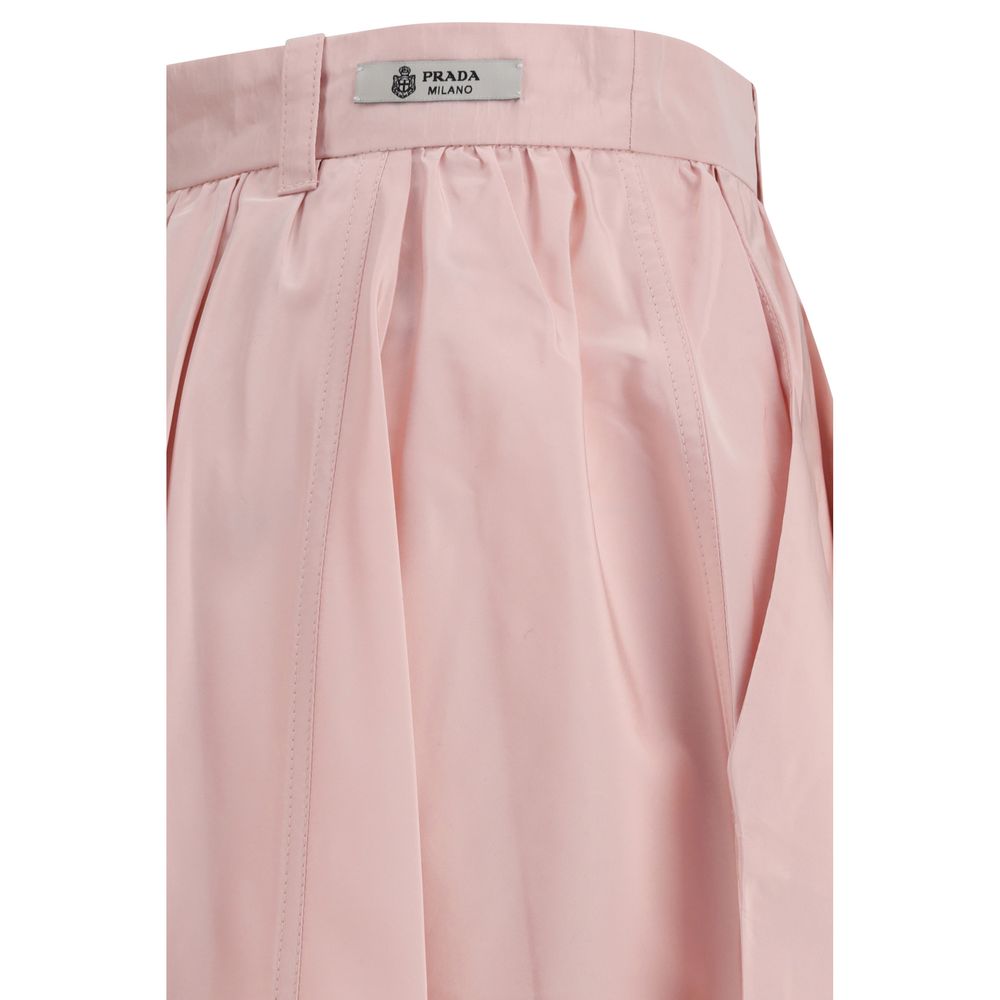 Prada Long Multicolor Silk Skirt-3