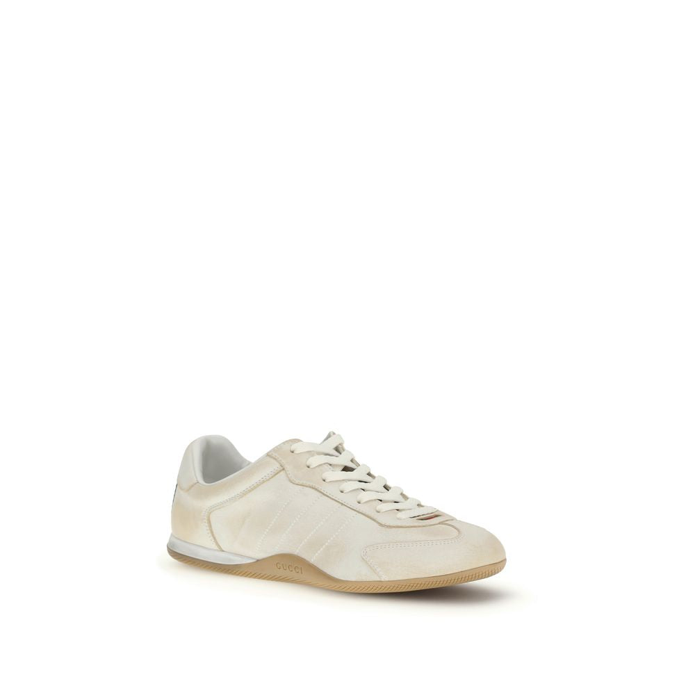 Gucci White Bos Taurus Calfskin Low-Top Sneakers-2