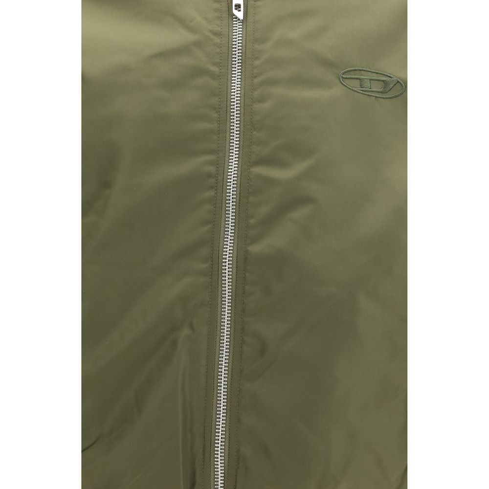 Diesel Two-Tone Polyamide Bomber Jacket-5