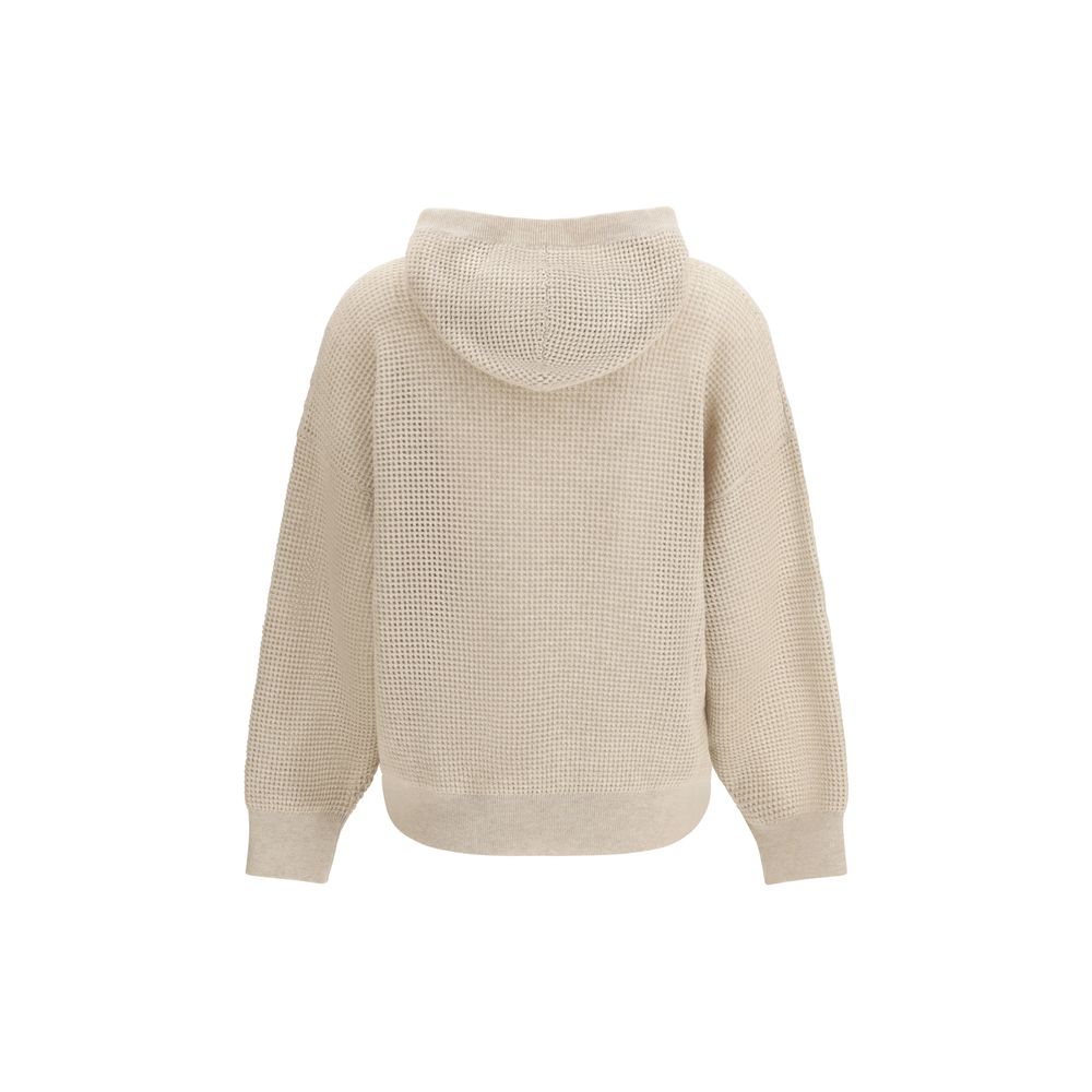 Brunello Cucinelli Beige Kaschmir-Sweatshirt-2