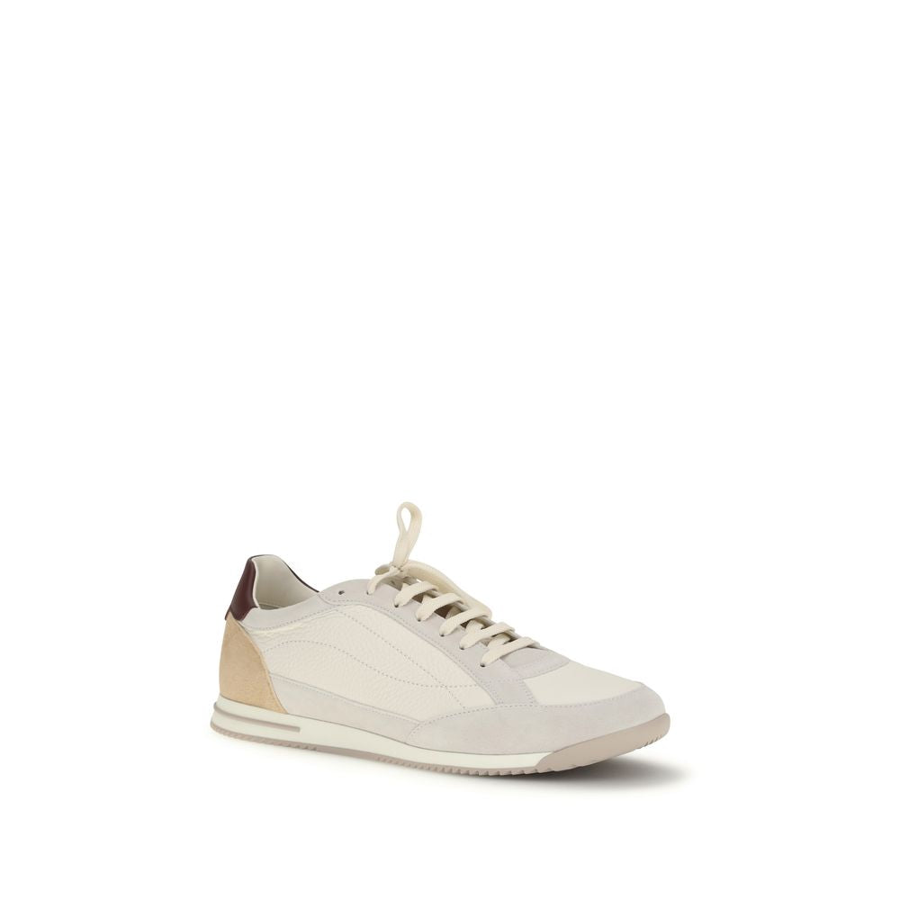 Brunello Cucinelli Beige Deer Low Top Sneakers-2