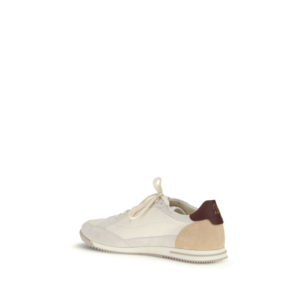Brunello Cucinelli Beige Deer Low Top Sneakers-3