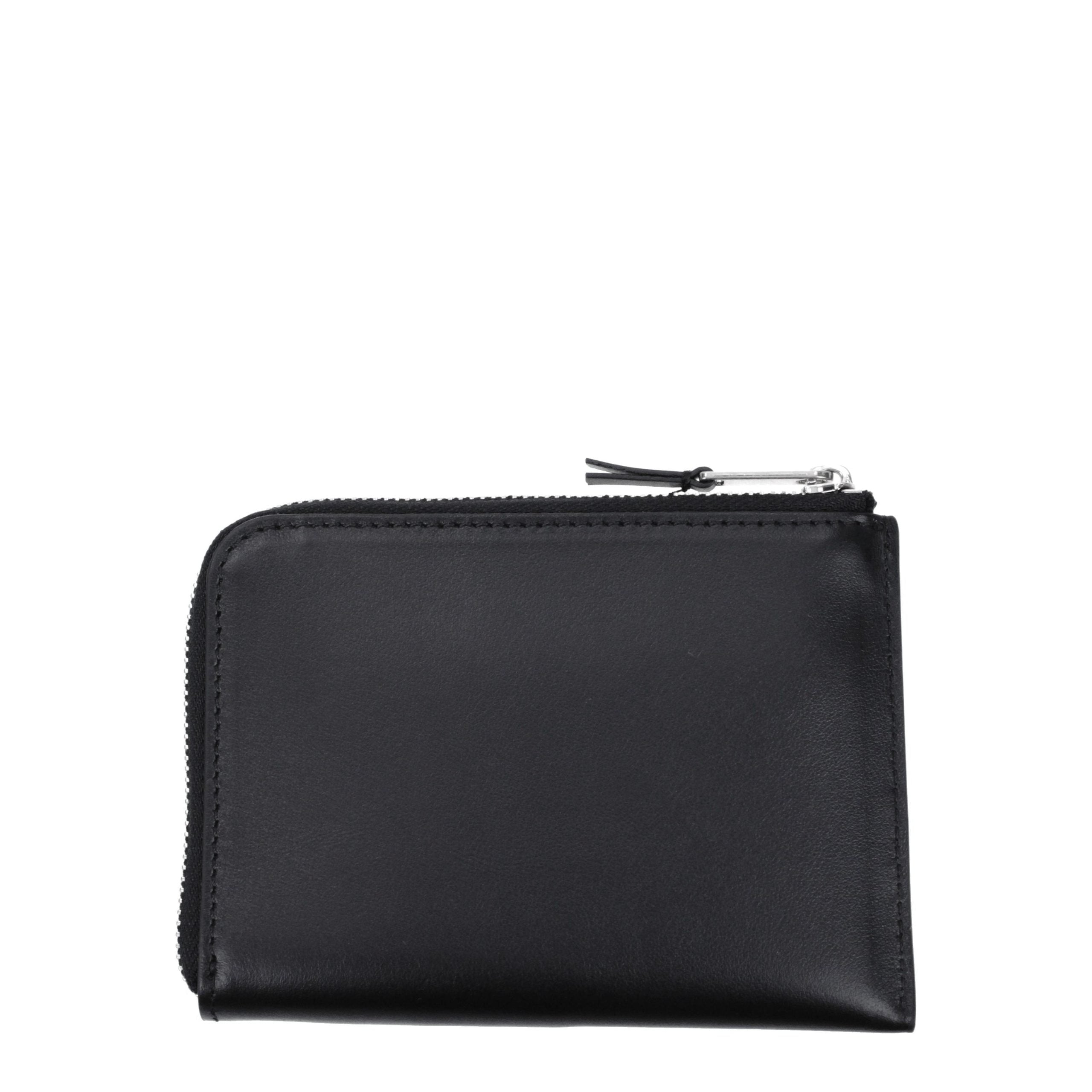 Palm Angels Black Leather Card Holder-2
