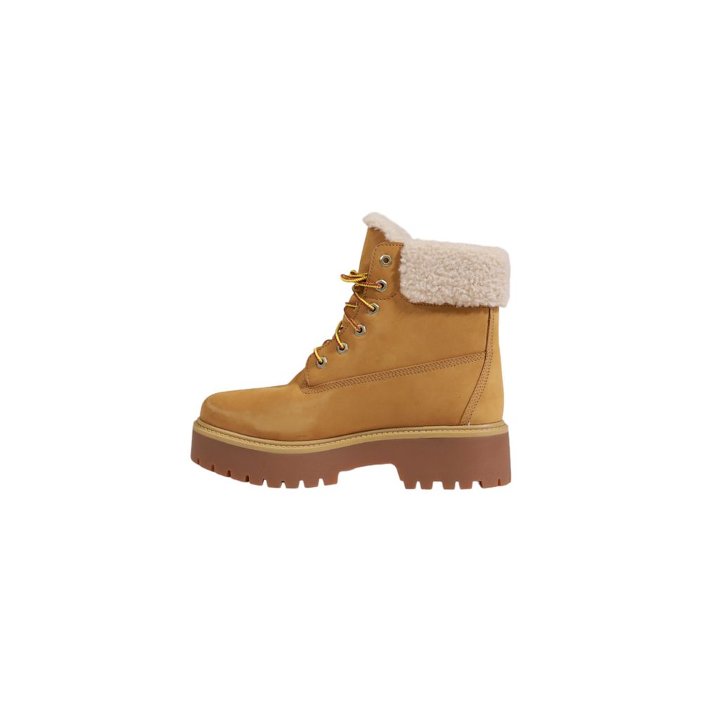 Timberland Beige Recycled Leather Schnürstiefel-3