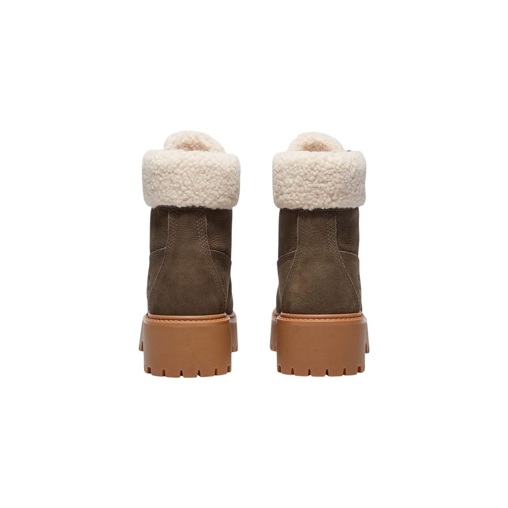 Timberland brown lace-up boots made from recycled leather-3