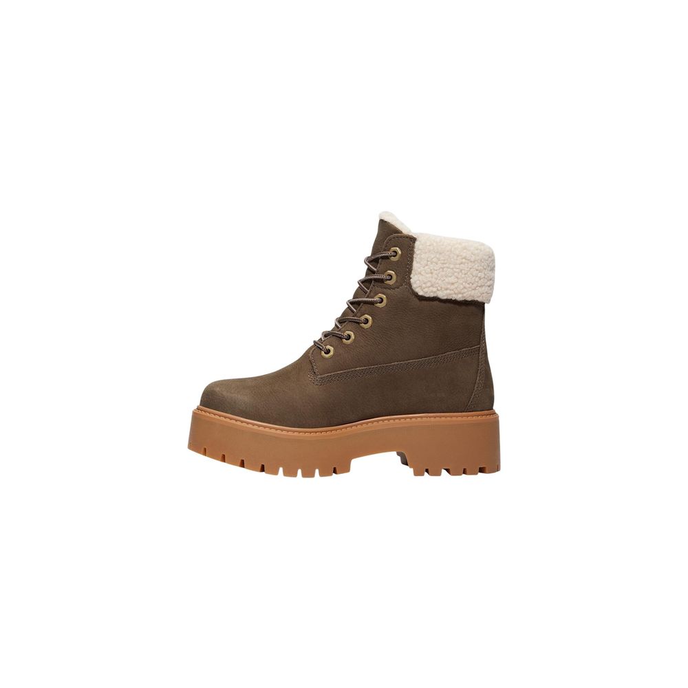 Timberland brown lace-up boots made from recycled leather-5