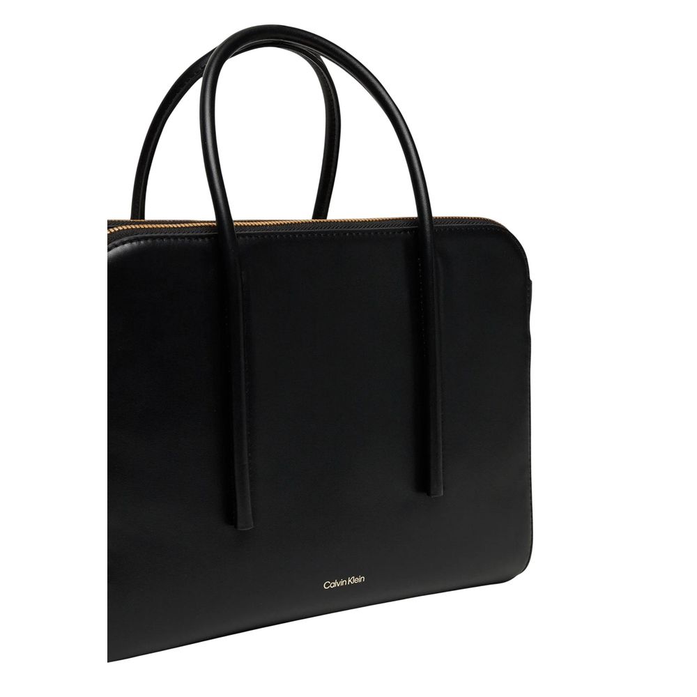 Calvin Klein Black Leather Handbag-3