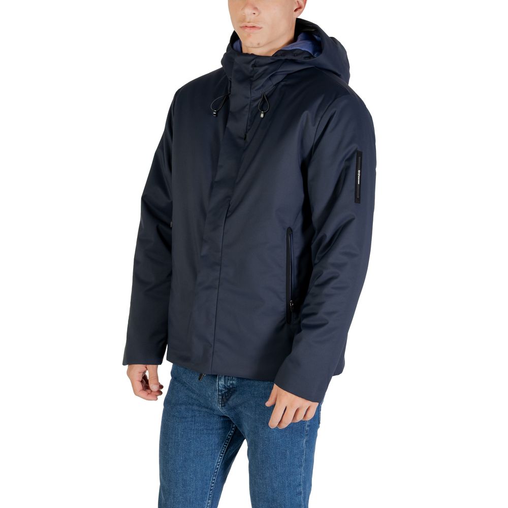EA7 Emporio Armani Blauer Polyester-Mantel-4