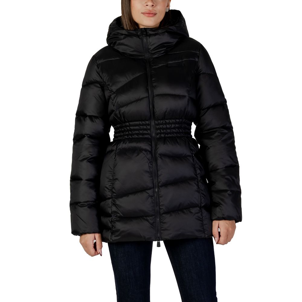 EA7 Emporio Armani Schwarzer Polyamid-Bomber-1