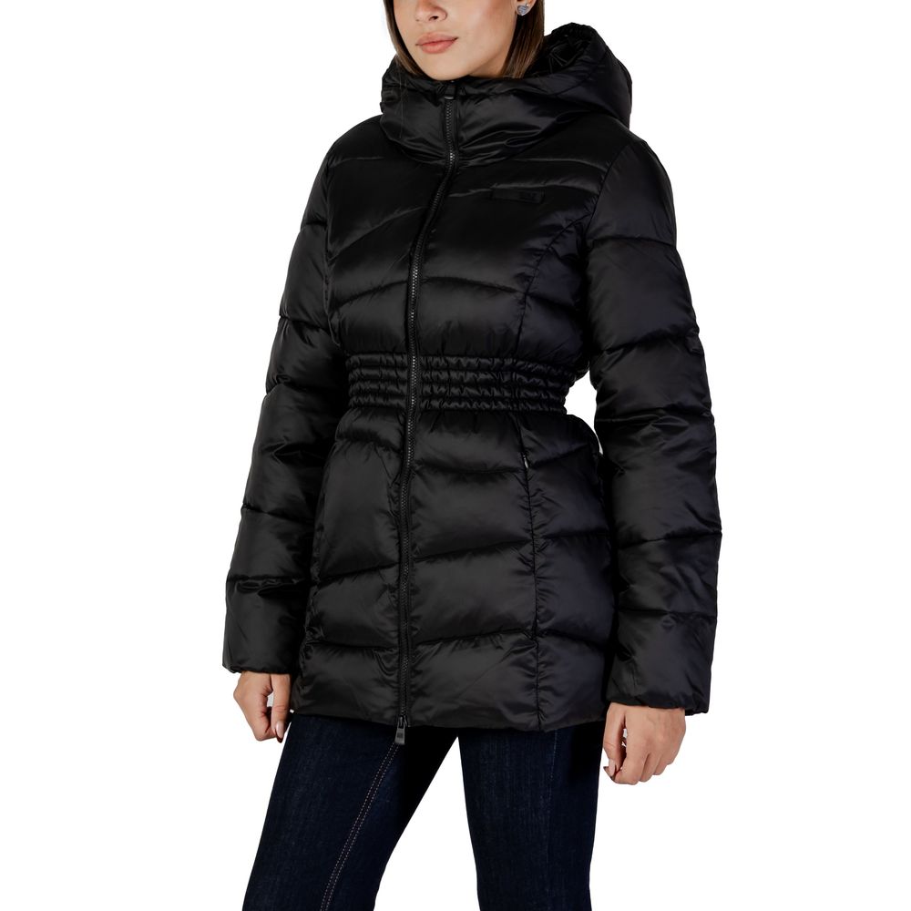 EA7 Emporio Armani Schwarzer Polyamid-Bomber-3