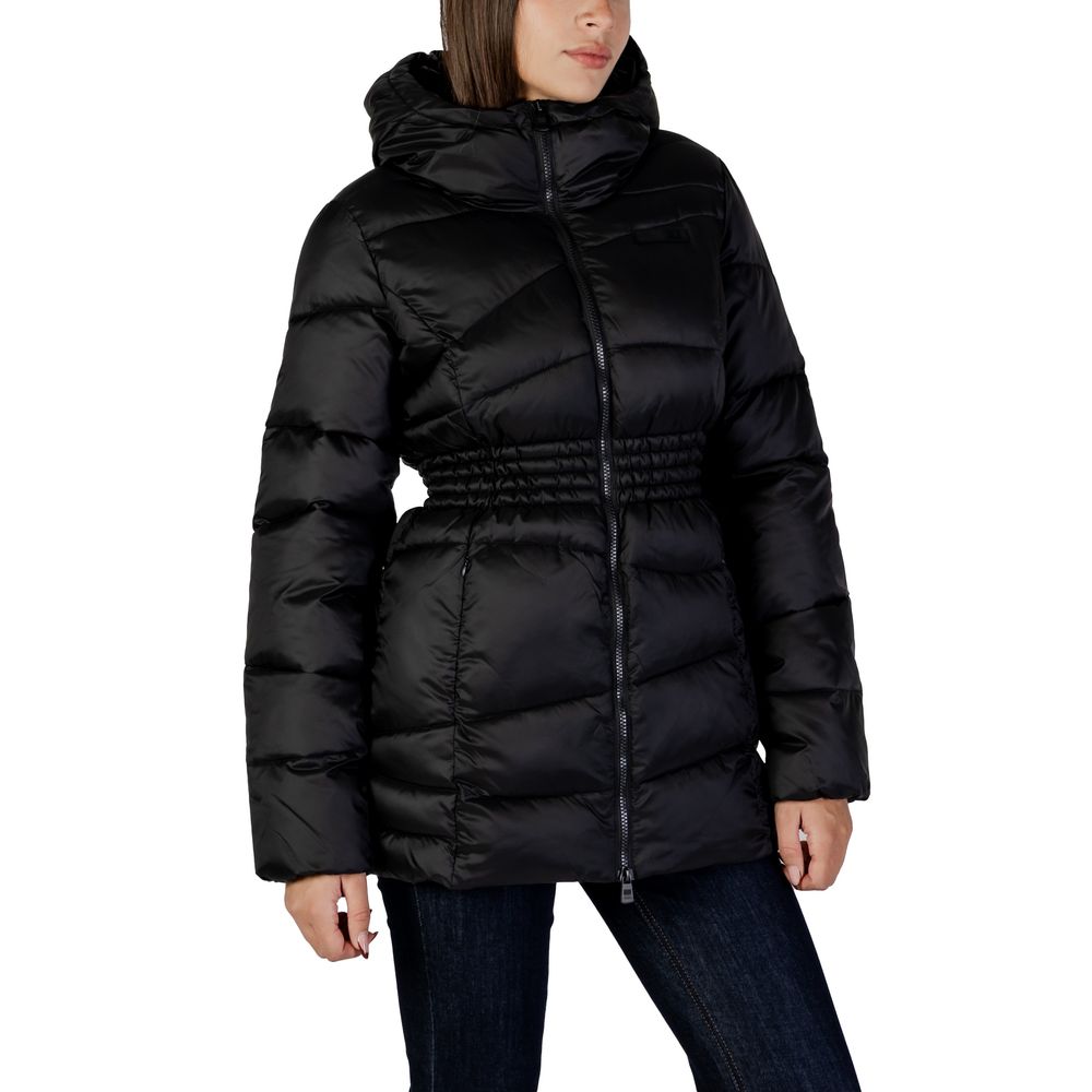EA7 Emporio Armani Schwarzer Polyamid-Bomber-4