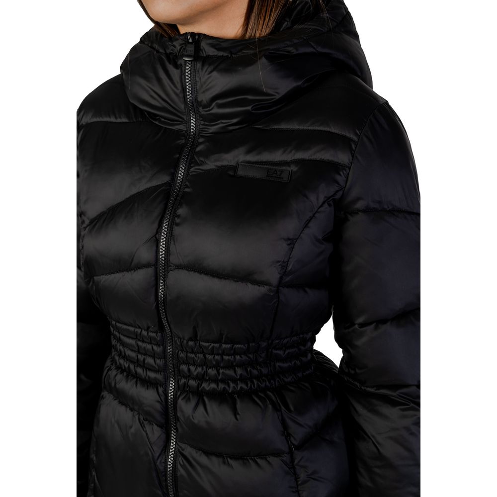 EA7 Emporio Armani Schwarzer Polyamid-Bomber-5
