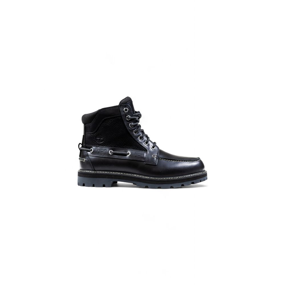 Timberland Schwarze Leder-Schnürstiefel-1