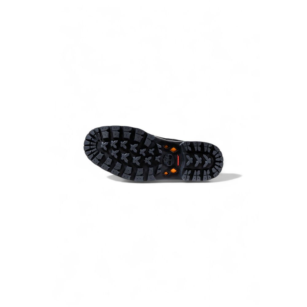Timberland Schwarze Leder-Schnürstiefel-5