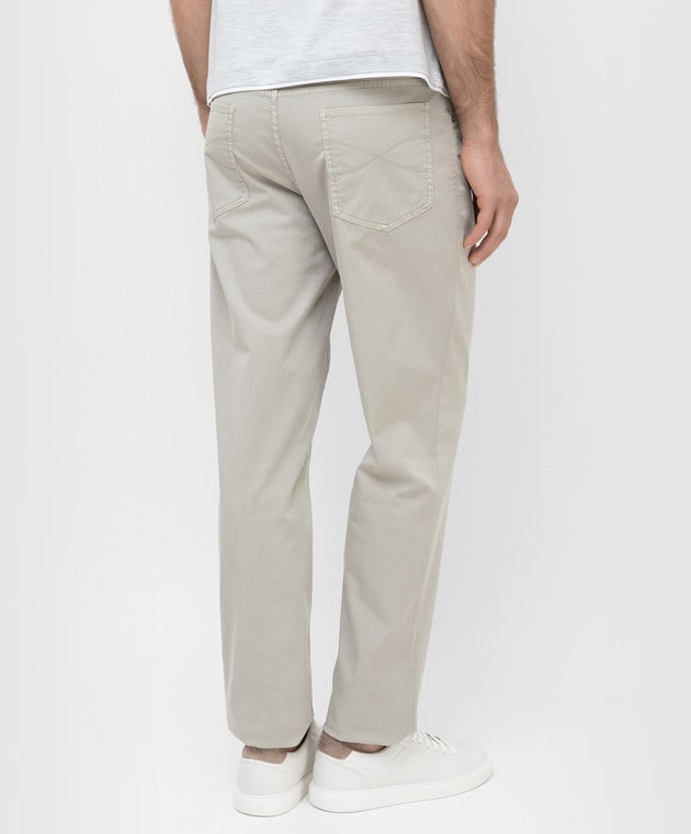 Brunello Cucinelli Beige Baumwollhose für die Freizeit