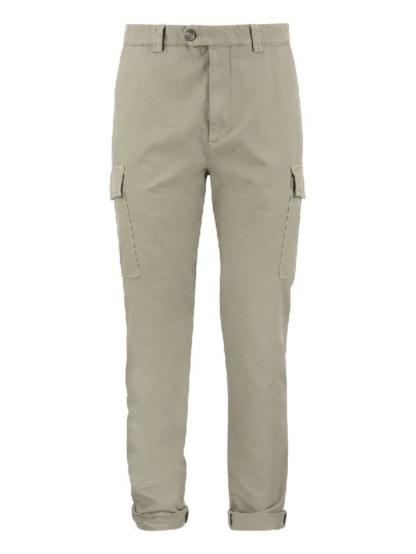 Brunello Cucinelli Zweifarbige Baumwoll-Cargohose